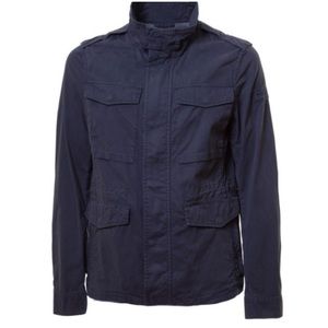 Woolrich Navy Blue Cotton Field Jacket Size XS